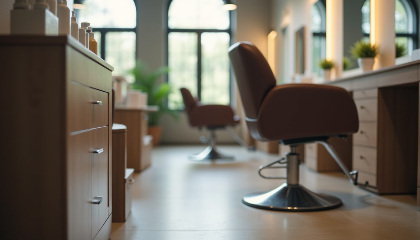 Salon chair and hair care products for straightened hair maintenance