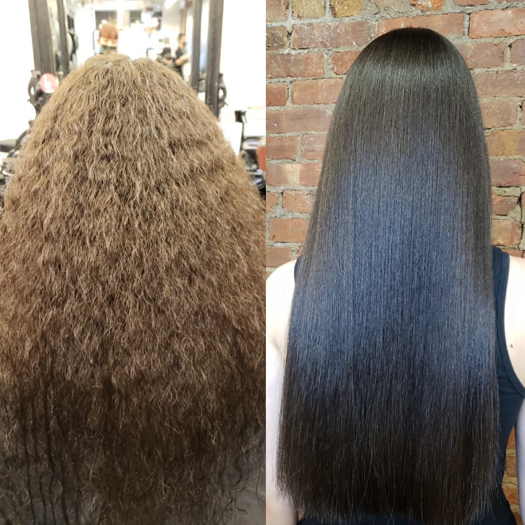 Japanese hair straightening treatment